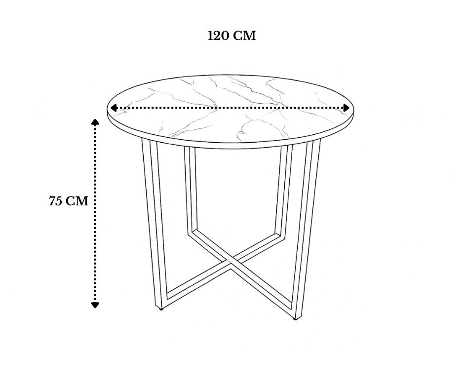 Comedor para 4 personas circular