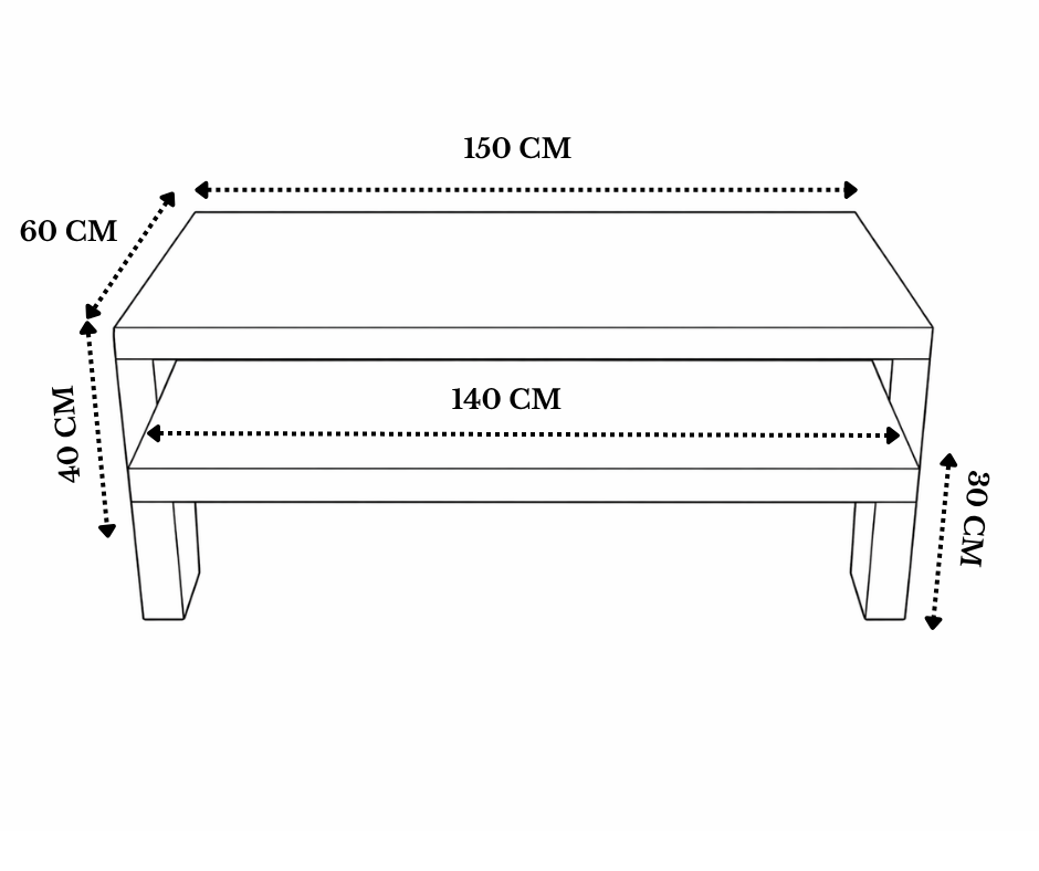Mesa de Centro Doble