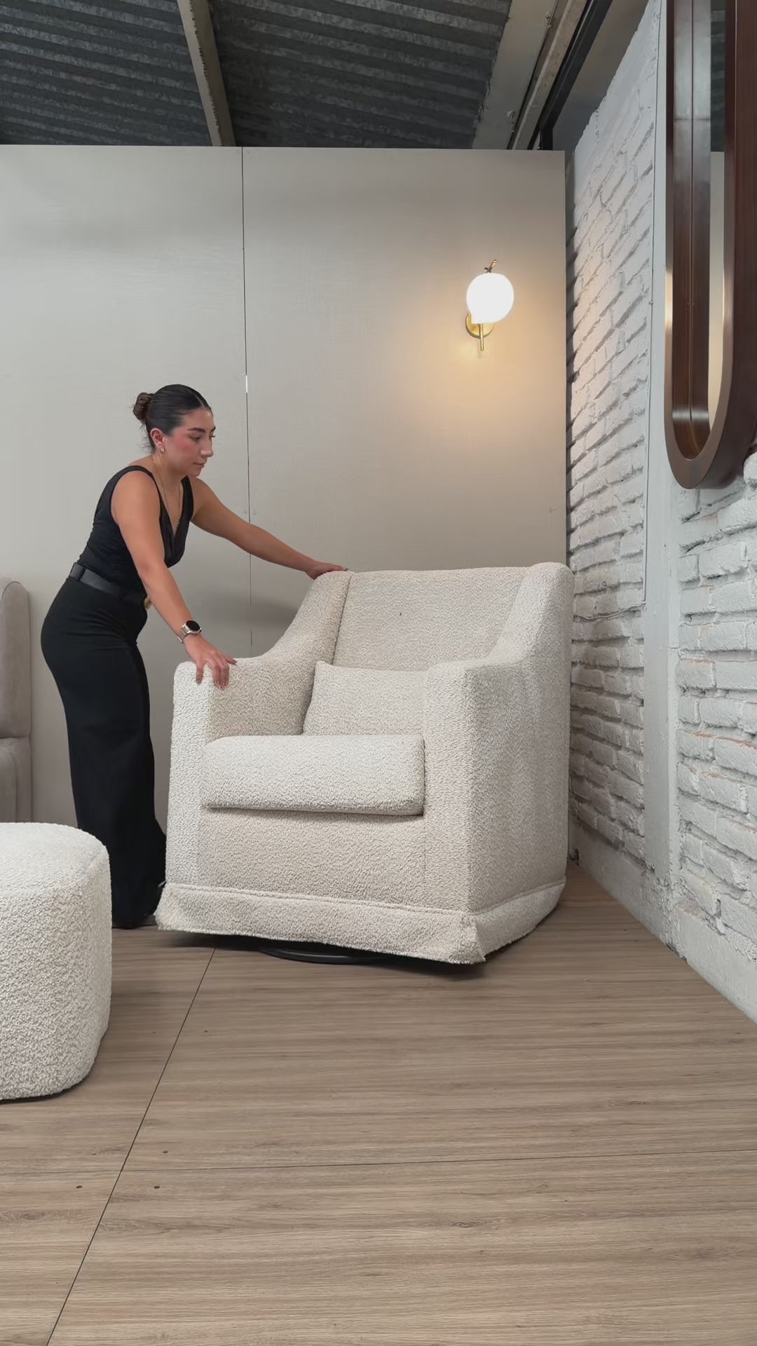 Sillón de Lactancia - Mecedora Giratoria